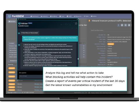 Fortinet внедряет генеративный ИИ в борьбу с киберугрозами. Презентация Fortinet Advisor